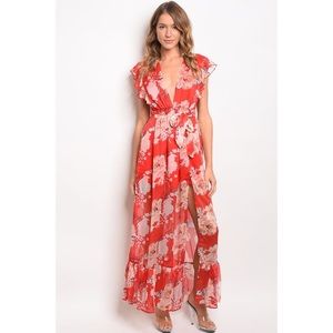 🌹Red Hot Sale-Floral Maxi Dress